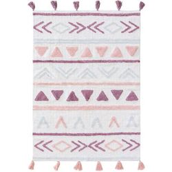 Tappeto lavabile per bambini rosa 160x230