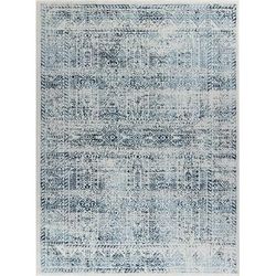 Tappeto Vintage Orientale Blu/Bianco 160x215