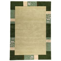 Tappeto gabbeh floreale in lana fatto a mano