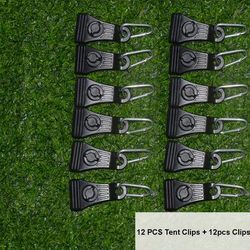 TEMU Heavy Duty Tarp Clips With Thumb Screw - 24pcs, Durable Abs Lock Grip Clamps For Camping, Awnings, Canopies, Trucks, Boats - Solid Color, Multi-season, Secure Hold For Outdoor Us