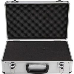 TEMU Large Hard Aluminum Flight Case - Lockable Camera Storage Box With Key, 400x240x125mm, High Quality & , Black Interior Lining, Sturdy Handle For , Secure Item Storage | Quality Construction