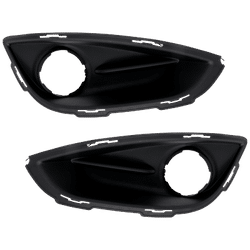 2018 Chrysler Pacifica Front, Driver and Passenger Side Fog Light Trims, Textured Black