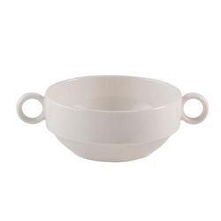 Mikasa Hospitality 5316213 12 oz Joker Handled Bowl - Fine China, White