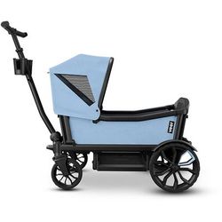 Veer All-Terrain Cruiser XL (4 Seater) Stroller Wagon + Sidewall Kit + Canopy Bundle - Blue Beryl