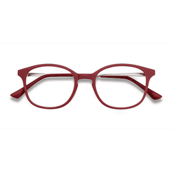 Unisex s rectangle Raspberry Plastic, Metal Prescription eyeglasses - Eyebuydirect s Villa