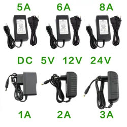 Power Adapter DC 5V 12V 24V 1A 2A 3A 5A 6A 8A Power Supply Charger AC Power Supply Adapter LED Strip Lamp Hoverboard Adapter