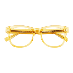 Unisex s horn Clear Yellow Acetate Prescription eyeglasses - Eyebuydirect s Abe