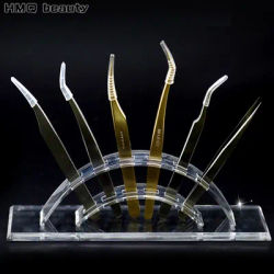 Eyelashes Tweezer Storage Holder Acrylic Makeup Tweezers Holder Rack Eyelash Extension Planting Tool Storage Stand Makeup Tools