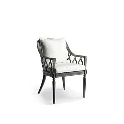 Avery Dining Chair Replacement Cushion - Dining Side Chair, Standard, Outdoor Velvet Dove - Frontgate