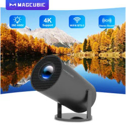 Magcubic Projector Android14 8K 1280*720P HY300 Pro Dual Wifi 290ANSI 180 Flexible BT5.0 Cinema Outdoor Portable Projetor