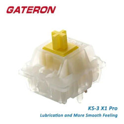 Gateron Milky Pro Yellow Red Switches KS-3 X1 Linear Lubed Switch For Gaming Mechanical Keyboard 5Pin