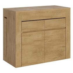 Consolle allungabile 90x42/302 cm effetto legno, Quercia Natura