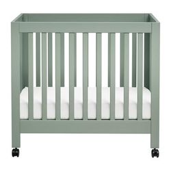 Babyletto Origami Mini Crib - Light Sage