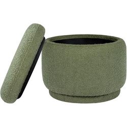 Babyletto Enoki Storage Ottoman - Olive Boucle