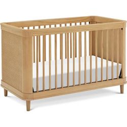 Namesake Marin w/ Cane 3-in-1 Convertible Crib - Honey / Honey Cane