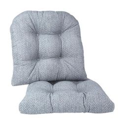 17" Tyson Gripper Chair Pad by BrylaneHome in Blue
