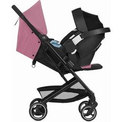 Cybex Beezy + Aton 2 Travel System Bundle - Magnolia Pink / Deep Black