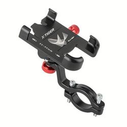 TEMU X-tiger Bike & Motorcycle Phone Mount - Black Aluminum Alloy Holder With 360° , Clip For All Cell Phones, Easy Handlebar Installation, Bike Phone Holder