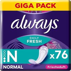Always Dailies salvaslip donna Fresh & Protect Normal 76 St