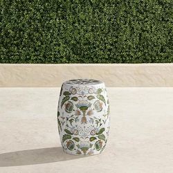 Melograna Handpainted Accent Stool - Frontgate