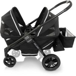 Evenflo Pivot Xplore Dreamz All-Terrain Stroller Wagon with Bassinet Insert - Jetsetter Black