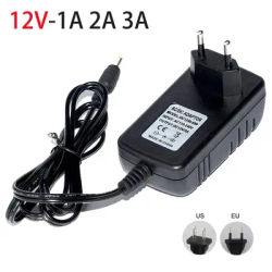 12 Volt Power Supply Transformer Converter AC 100-240V To DC 12V EU US Power Adapter Source Charger DC12V 1A 2A 3A LED Driver