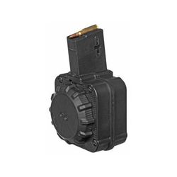 ProMag AR-15 5.56x45mm Drum Rifle Magazine 65 Round Black 1 Pack DuPont Zytel Polymer DRMA8-65RD