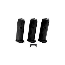 Shield Arms S15 Gen 3 Combo Glock 43X/48 15 Round 9mm Luger Pistol Magazine 3 Pack Black Steel S15COMBOG33M1C-15RD
