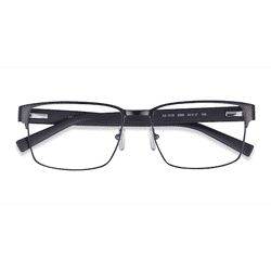 Unisex s rectangle Matte Gunmetal Metal Prescription eyeglasses - Eyebuydirect s Armani Exchange AX1019