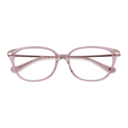 Female s horn Transparent Pink Gold Acetate Prescription eyeglasses - Eyebuydirect s Coach HC6185
