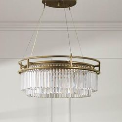 Giovanna Round Crystal Chandelier - Frontgate