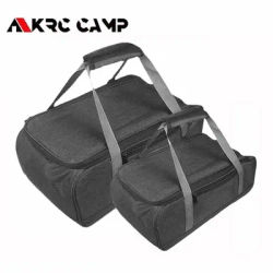Outdoor Camping Cookware Bag Cutlery Pouch Large Capacity Tableware Handbag Outdoor Stove Tableware Storage Bag for Picnic BBQ