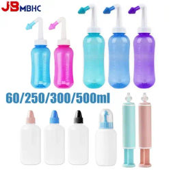 60/250/300/500ML Nasal Irrigator Nasal Rinse Bottle Nasal Wash Cleaner Nose Protector Avoid Allergic Rhinitis Adults Child Neti