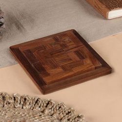 Tangram Pillars,'Hand-Carved Traditional Acacia Wood Tangram Puzzle'