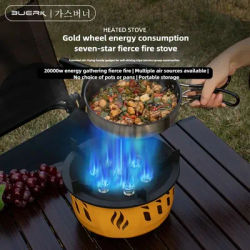 20000W Camping Stove Strong Fire Power Portable Tourist Camping Burners Folding Hiking Picnic BBQ Cooking Equipment Gas Stove