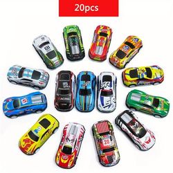 TEMU 10-20pcs Pull Back Cars For Party Gifts, Mini Vehicles Toy Bulk Party Favor Race Cars Toys, Goodie Bag Stuffers, Christmas Fillers