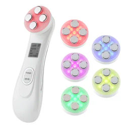 5 Colors RF Radio Frequency Facial LED Photon Beauty Device Face Wrinkle Removal Lifting Tighten