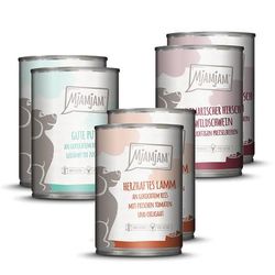 6x400g 3 Varieties Mixed Pack II MjAMjAM Wet Dog Food