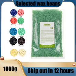 1000g Hot Film Painless Waxing Beads Depilatory Wax Beans Hard Wax Beans Heating Wax Machine Bikini Face Body Hair Removal
