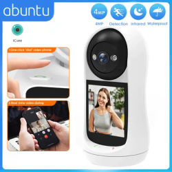 4MP 2K 2.8 inch Big Screen PTZ Wifi Camera Indoor For Baby Monitor Cry Detection Surveillance Camera Home Security Protection