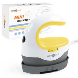 HTVRONT 2nd Gen Portable MINI Heat Press Machine DIY Auto Easy Heating Transfer Iron On HTV for