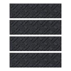 Set of 4 Water & Dirt Shield Lattice Stair Tread Mats - Camel - Frontgate