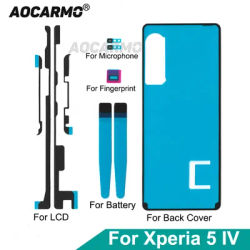 Aocarmo For SONY Xperia 5 IV X5iV XQ-CQ72 CQ62 CQ54 SO-54C Front LCD Rear Back Cover Adhesive Battery Sticker Repair Part