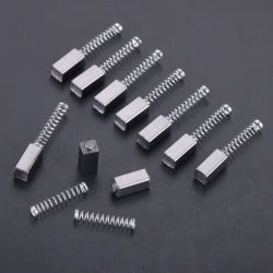 10pcs 5.5*6*12mm Carbon Brushes Spring with 250W Motor Fit for Singer/New Home/Elna/Kenmore Home Sewing Machines