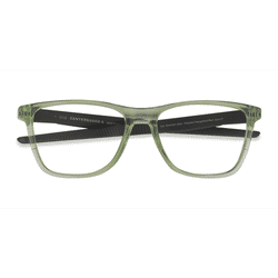 Unisex s square Clear Green Plastic Prescription eyeglasses - Eyebuydirect s Oakley Centerboard A