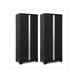 NewAge Garage Cabinets 2 x BOLD Series Black Lockers