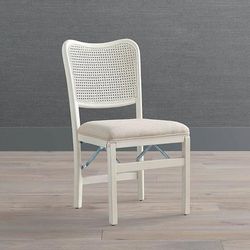 Set of 2 Cane Folding Chairs - Sable - Frontgate