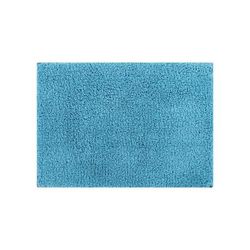Wide Width Micro Plush Collection 100% Polyester 17" X 24" Rectangle Bath Rug by Homestyles in Blue (Size 24" W 40" L)