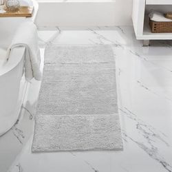 Granada Collection 100% Cotton 20" X 60" Runner Bath Rug by Better Trends in White