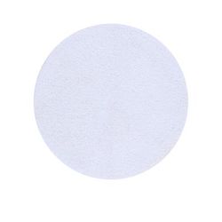 Micro Plush Collection 100% Polyester 30" Round Bath Rug by Brylane Home in White